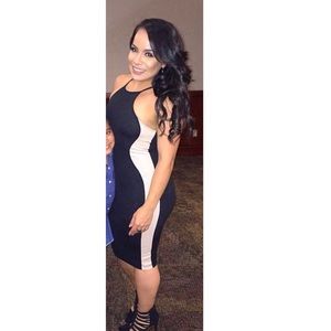 Maxi dress for an event. Spandex and Polyester